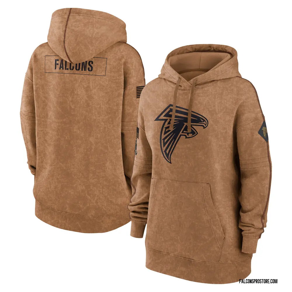 Women's Atlanta Falcons Brown 2023 Salute to Service Pullover Hoodie